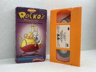 Rockos Modern Life - With Friends Like These.  (vhs,  1997) Rare Vhs Orange Tape
