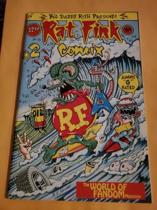 Rare Rat Fink Comix 2 Ed Big Daddy Roth 1991 Ratfink World Of Fandom Comic