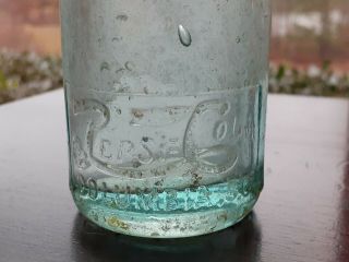 Antique Pepsi Cola Columbia South Carolina Sc 1912 - 15 Slug Plate Soda Bottle