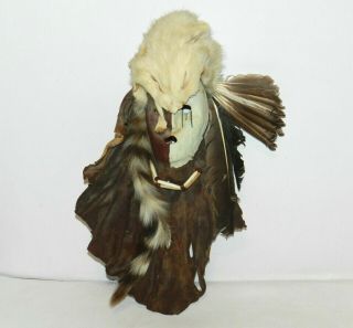 Handmade Native American Leather Mask Very Rare
