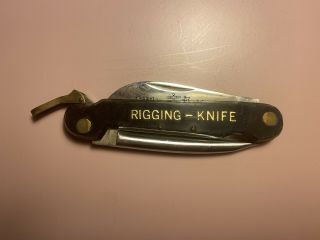 Rare Vintage Valor 123 Rigging Spike Pocket Knife Stainless Steel Japan