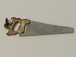 Antique Advertising Miniature Saw E.  C.  Atkins & Co.  Silver Steel Saws