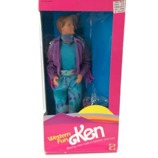 Barbie Doll Ken 9934 Western Fun 1989