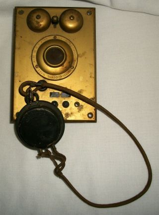Vintage S.  H.  Couch Company Wall Telephone Antique Parts