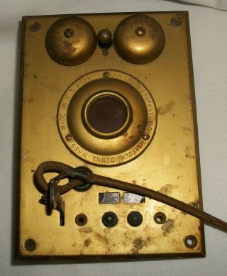 Vintage S.  H.  Couch Company Wall Telephone Antique Parts 2