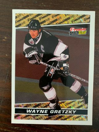 1993 - 94 Opc Premier Black Gold 1 Wayne Gretzky - Los Angeles Kings - Rare