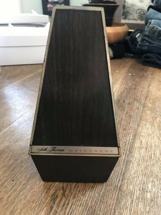 Vintage Seth Thomas Metronome - Dark Brown Plastic " The Conductor " Cat 1104a