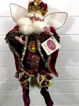 Mark Roberts Special Edition King Of Court King Fairy Elf Ornament 15 " Rare