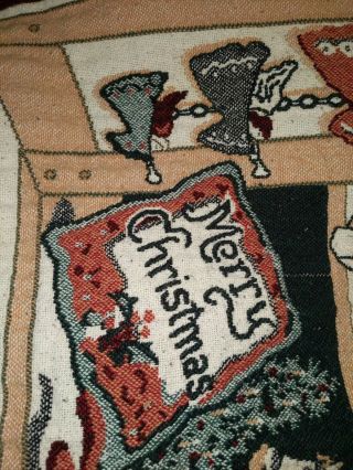 Goodwin Weavers ? Fringed Throw Blanket Christmas 48x62 