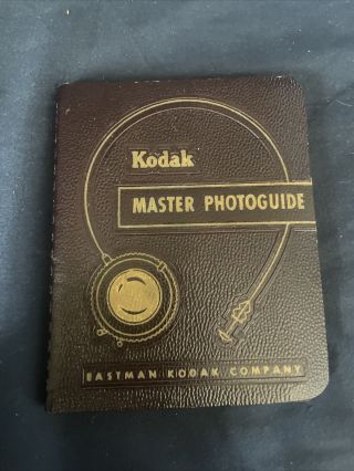 Vtg Eastman Kodak Master Photoguide 1951 Pocket Book Film Photography Rare Usa