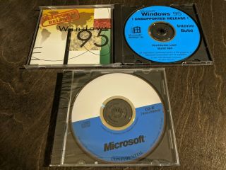 Ultra Rare: Microsoft Windows 95 Codename Chicago Worldwide Live Build 484 Beta
