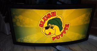 Rare Slush Puppie Drink Light Up Sign Advertising Store Soda Pop Convenient Gas