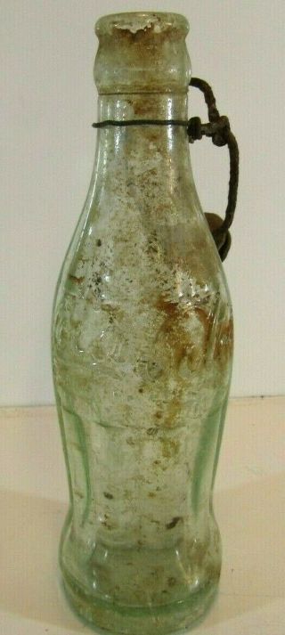 Antique Coca Cola Soda Bottle Bethlehem Pa With Stopper Attached