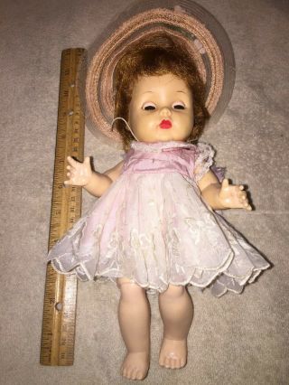 Vintage R&b Doll Dressed With Moveable Arms Legs 10 1/2 Inches Tall