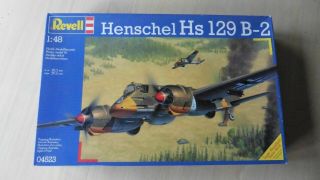 Rare Revell Germany 1/48 Henschel Hs - 129 B - 2 Complete 04523