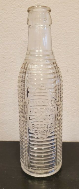 Rare Vintage " Non Dated Patented " Orange Crush Soda Bottle 1918 - 1920 Lindenhurst