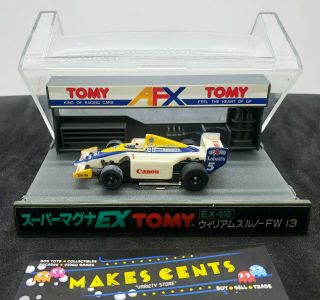 1990s - Afx / Tomy G Plus Car Ex - 010 Canon 5 F1 Slot Car W/ Case - Rare