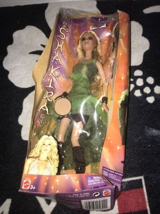 Shakira Doll,  2003 Green Dress And Tambourine In Retail Box