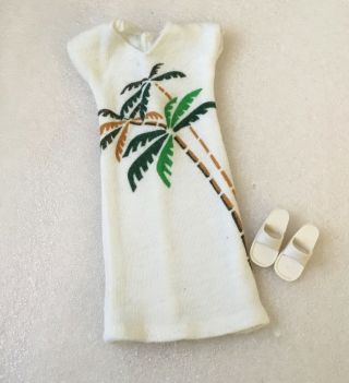 Sindy Doll Palm Tree Dress Casuals 1983 & Slip On Shoes