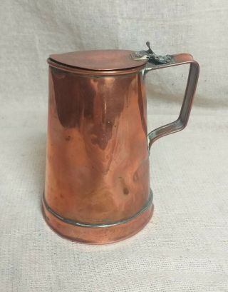 Antique R Perry & Sons Tankard / Jug With Lid
