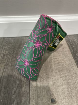 RARE Limited Tyson Lamb By EP 2019 MASTERS Azalea Blade Putter HeadCover 3