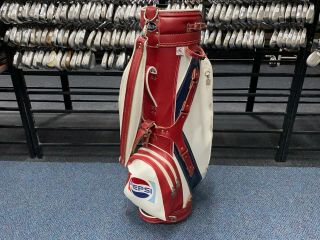 Rare Miller Pro Model Pepsi Golf Bag Red White Blue Soda Display 6 - Way Divided
