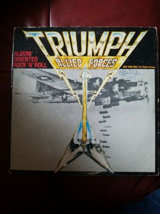 Rare Triumph Allied Forces Radio Promo Lp 2 Album Record Set W/ Interviews