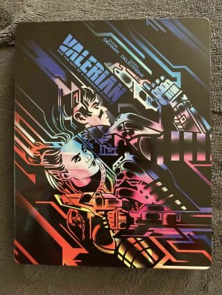 Valerian And The City Of A Thousand Planets Steelbook (blu - Ray,  Dvd) Rare