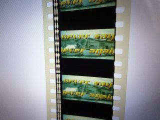 Rare Vintage 1983 Never Say Never Again 35mm Trailer Sean Connery James Bond
