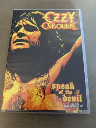 Ozzy Osbourne - Speak Of The Devil (dvd,  2012) Complete With Booklet.  Rare.  Oop