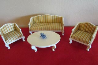 Vintage Lundby Doll House Furniture Living Room Set - Rare