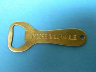 Rare Vintage Moore & Quinn Beer Ale Bottle Opener Key Chain Syracuse York