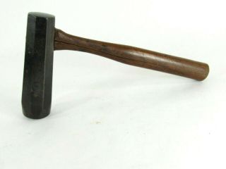 Rare 3 Lb 6 Oz Antique Filemaker Dog Head Blacksmith Saw Makers Hammer T6645