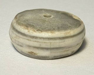 17mm Ancient Rare Indo - Tibetan King Solomon´s Agate Chung Disc Bead