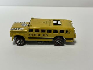 Rare Hot Wheels Redline 1970 S’cool Bus Heavyweights