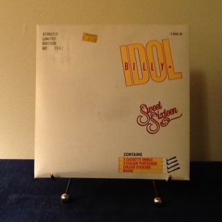 Billy Idol Sweet Sixteen Cassette Single 6 Postcards Badge Stickers Rare Kit
