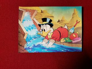 Tokyo Disneyland Rare 3d 6 X 4 Scrooge Mcduck Vintage Post Card