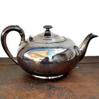 Vtg Superior Silver Co Teapot Usa American Made Silver Plate Antique Tea Pot