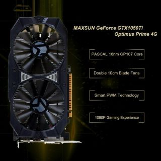 Maxsun Nvidia GeForce GTX 1050 TI 4GB Optimus Prime graphics card (Rare) 2