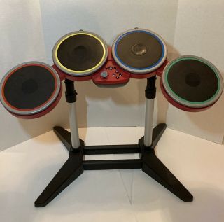 Broken Rock Band 4 Playstation Ps4 Wireless Red Target Harmonix Drum Set Rare