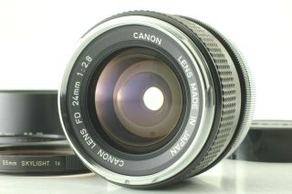 Fedex【 Rare O Mark : 5 】canon Fd 24mm F/2.  8 Mf Lens From Japan 094