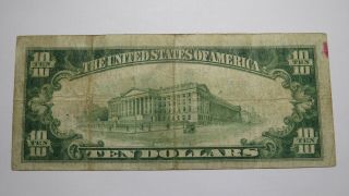 $10 1929 Baltimore Maryland MD National Currency Bank Note Bill Ch.  11207 RARE 3