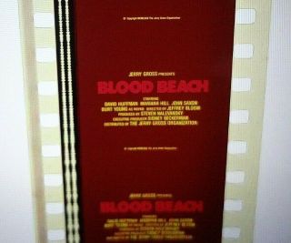 Extremely Rare Blood Beach 35mm Film Trailer Flat Faded Cult Horror