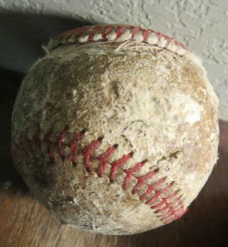 Four Old Antique Vintage Red Stitching Baseballs 2