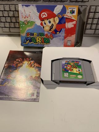 Mario 64 Nintendo 64 N64 Complete Cib Rare Authentic Oem