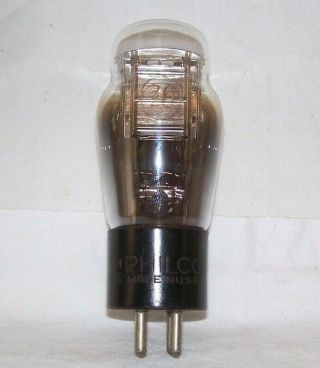 Philco Type 26 Antique Radio Triode Tube,  Strong,  St,  Engraved Base