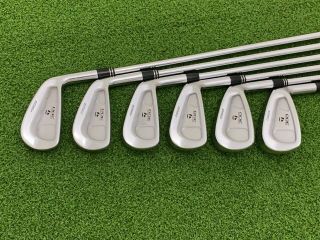 Rare Taylormade Golf 300 Forged Iron Set 3 4 6 7 8 9 Right Steel Precision 6.  0 S
