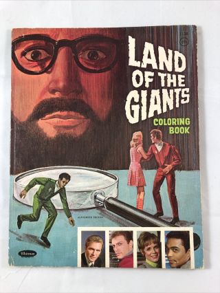 Land Of The Giants Rare,  1969 Coloring Book - Only 9 Pages Colored