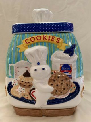 Vintage 2002 Danbury Pillsbury Doughboy Cookie Jar - Rare