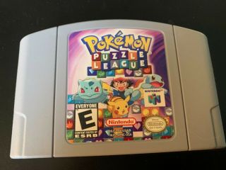 Pokemon Puzzle League Nintendo 64 N64 Authentic Rare